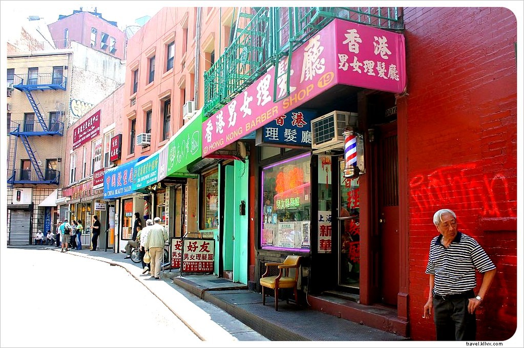 Autour du bloc mais à des mondes à part - Little Italy et Chinatown de New York