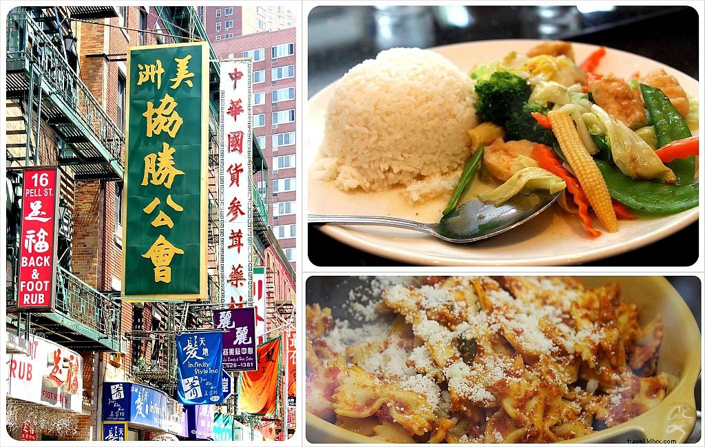 Ao redor do quarteirão, mas em mundos diferentes - Little Italy e Chinatown de Nova York