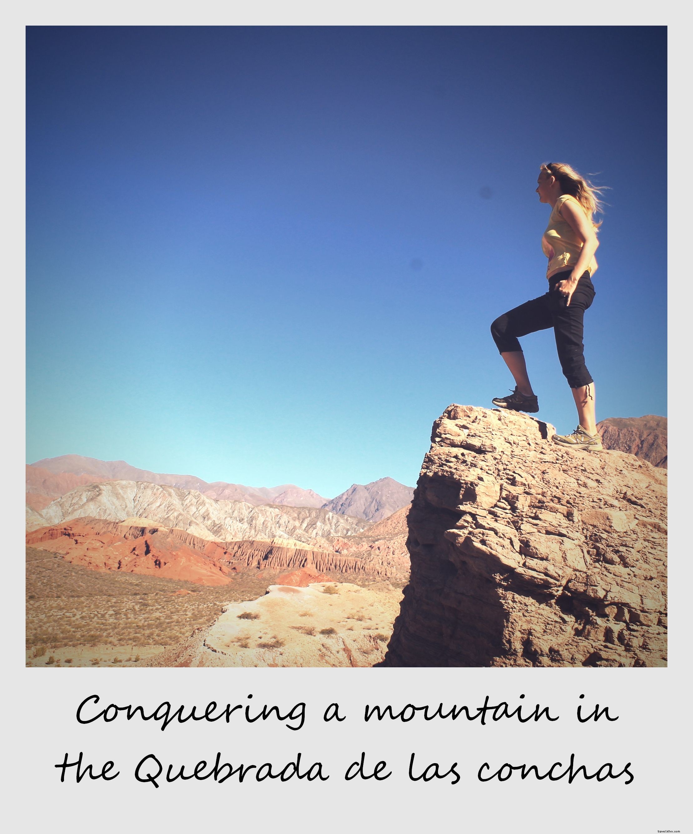Polaroid minggu ini:Menaklukkan gunung di Quebrada De Las Conchas Argentina