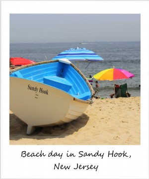 Polaroid da semana:dia de praia na costa de Jersey