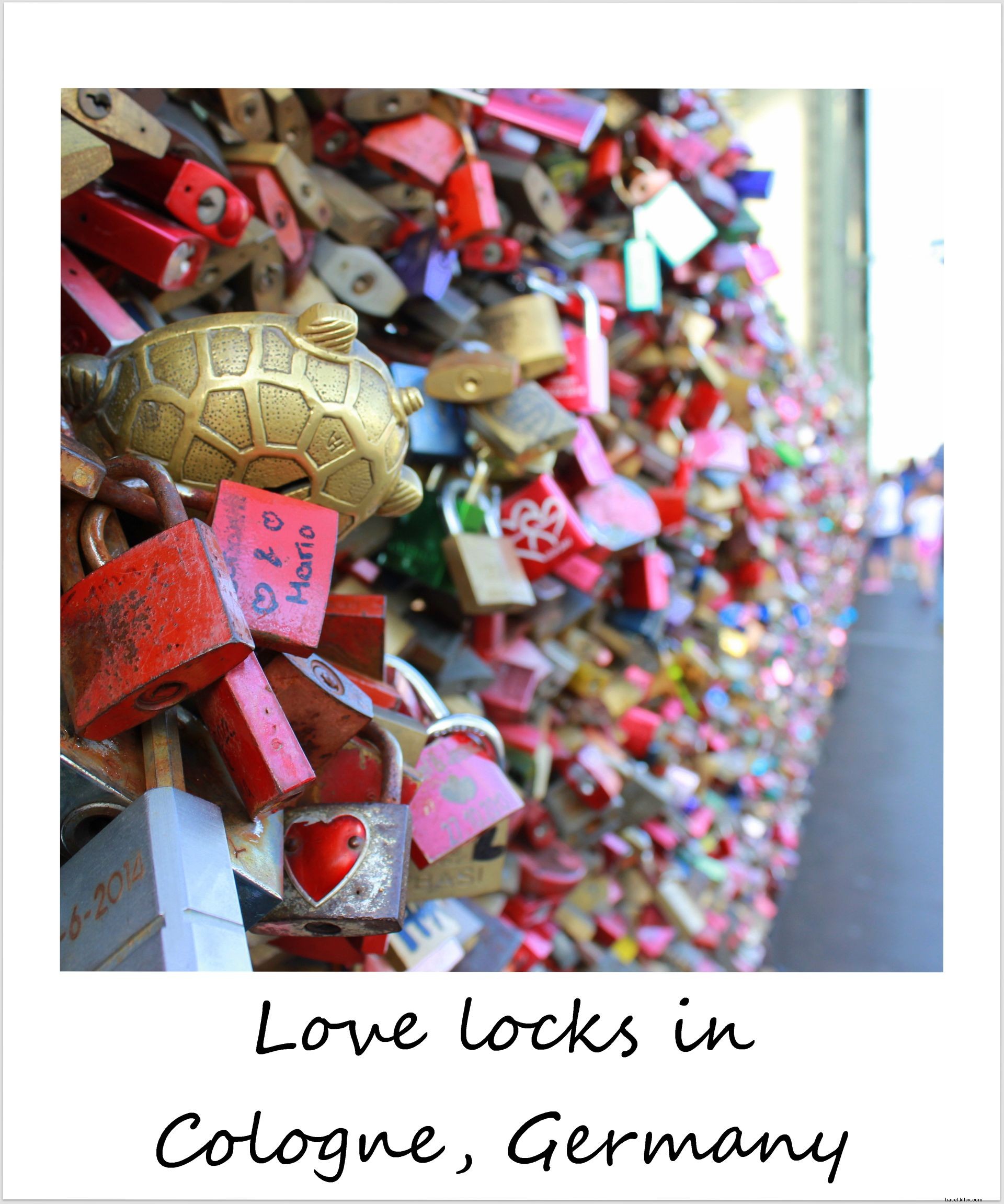 Polaroid da semana:Love Lock madness em Colônia, Alemanha