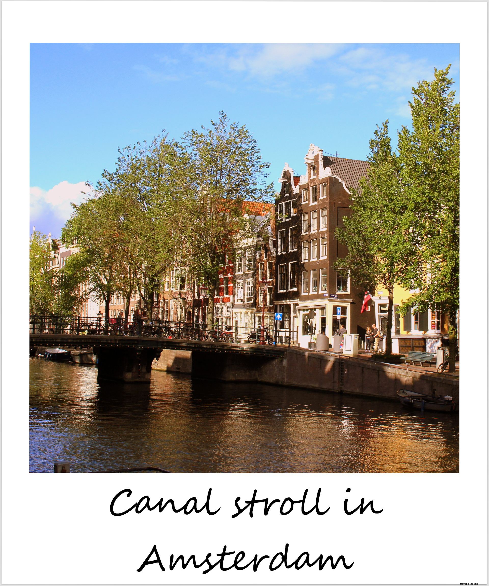 Polaroid de la semaine :Balade sur les canaux à Amsterdam