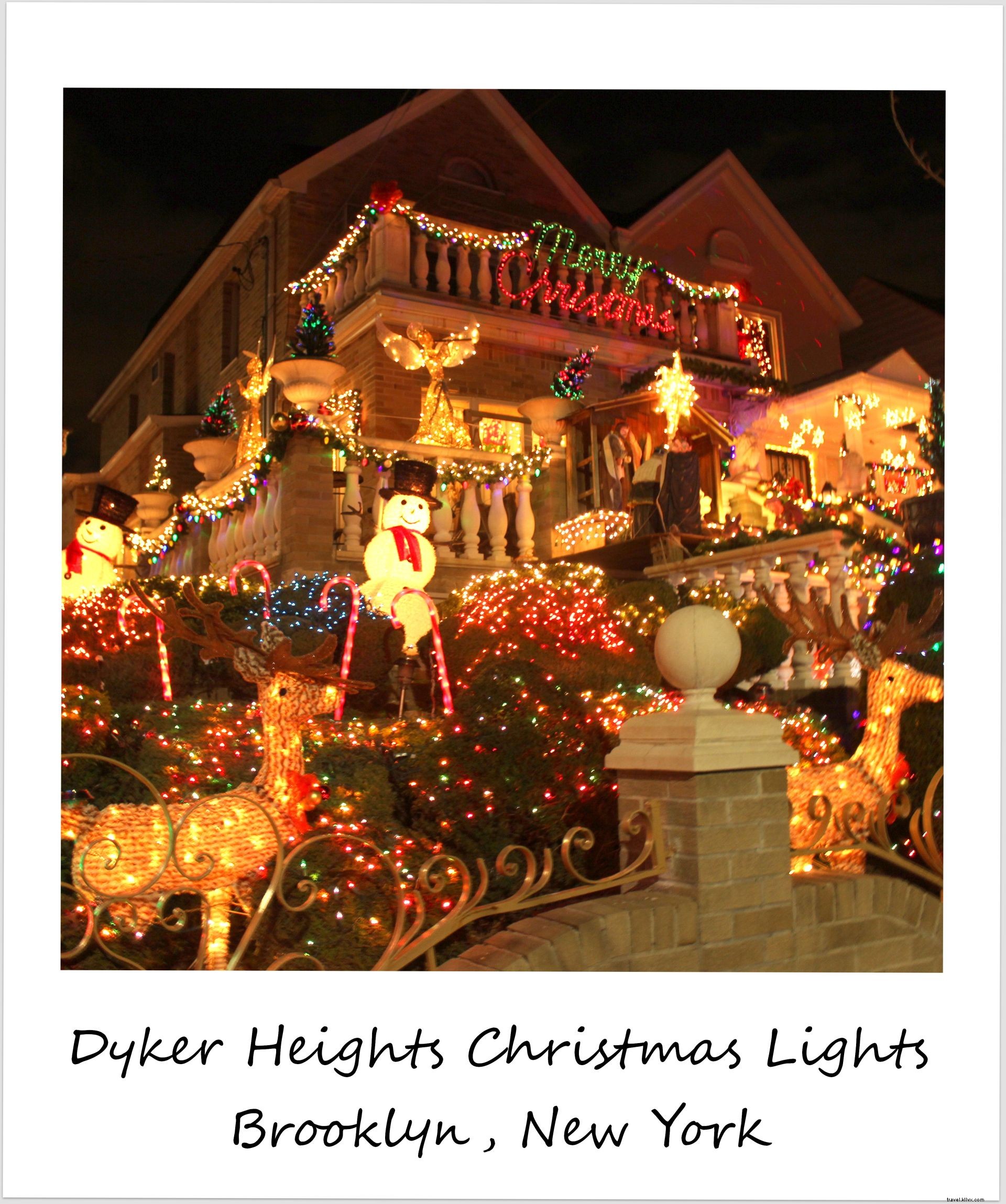 Polaroid da semana:as luzes de Natal insanas em Dyker Heights, Brooklyn