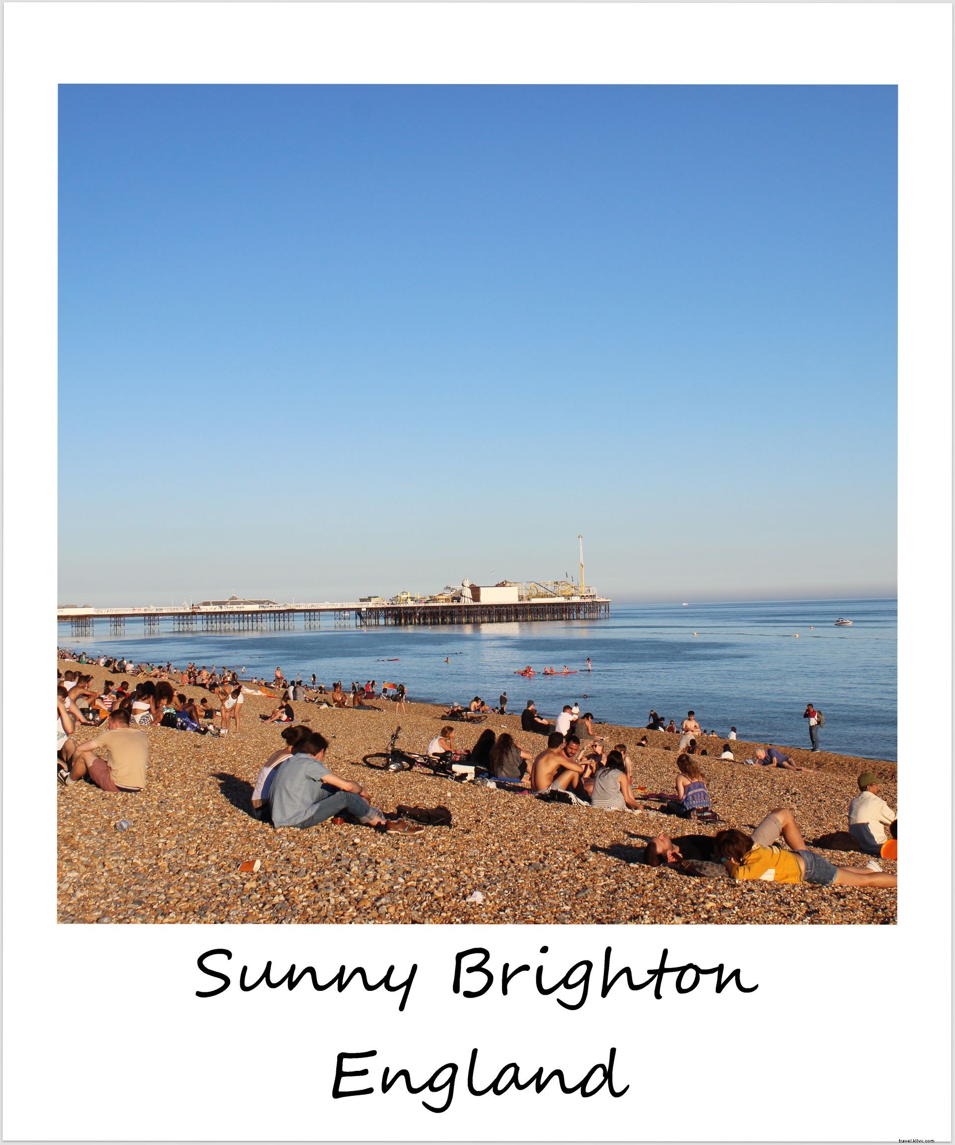 Polaroid della settimana:giornata in spiaggia a Brighton