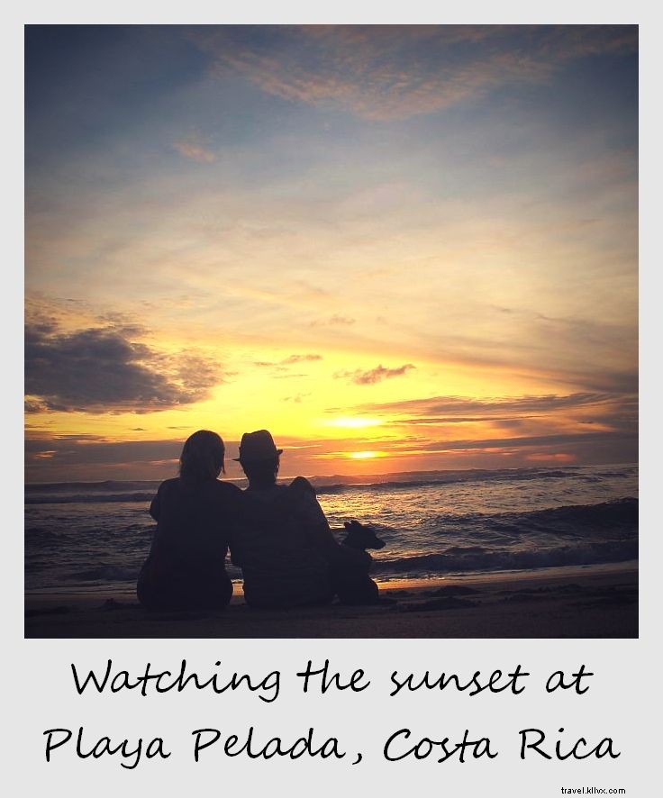 Polaroid della settimana:guardare il tramonto in Costa Rica