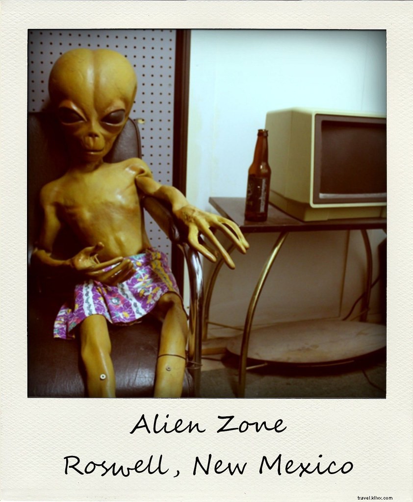 Polaroid de la semana:Alien Zone en Roswell, Nuevo Mexico