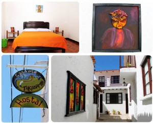 Tempat menginap di Sucre:Hostal CasArte Takubamba