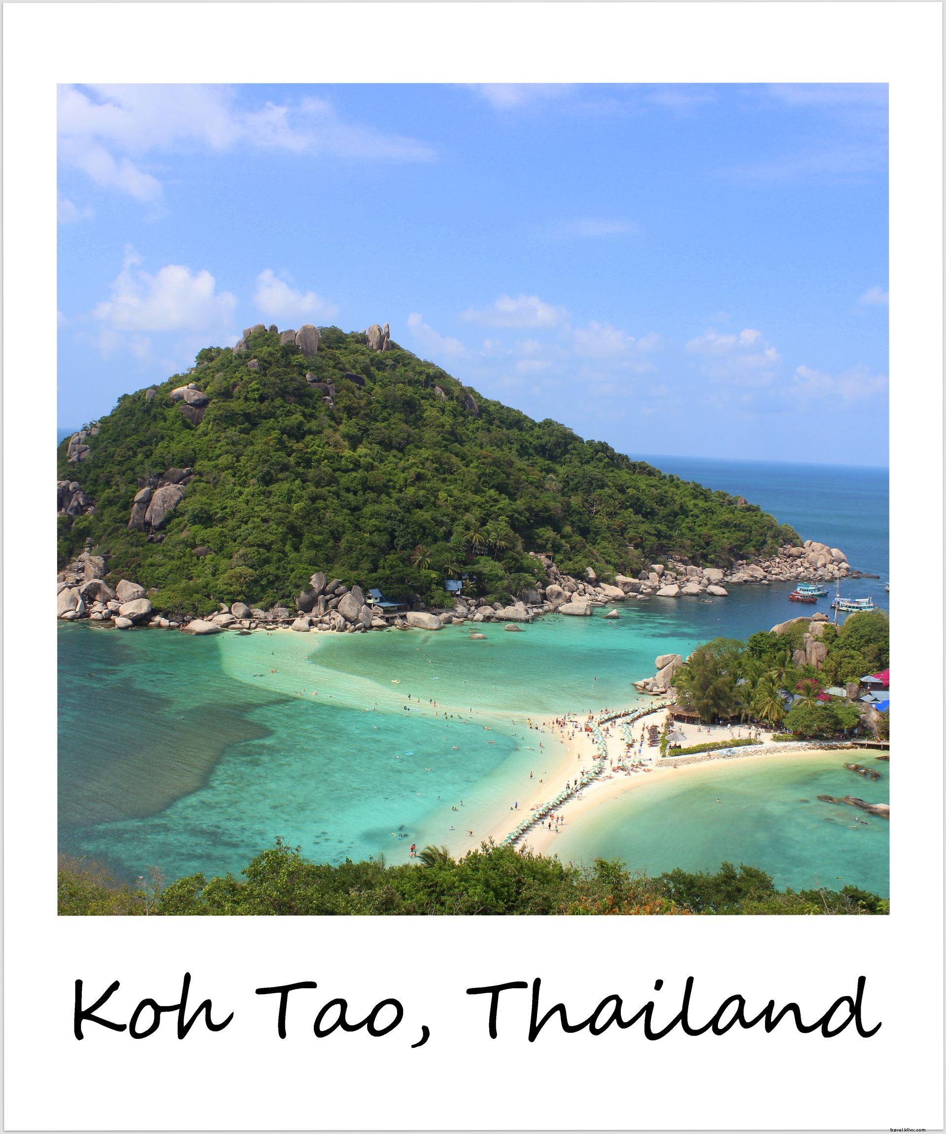 Polaroid de la semana:días tranquilos en la playa en Koh Tao, Tailandia