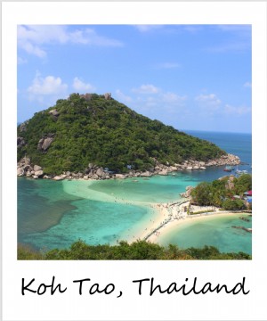Polaroid de la semaine :Journées de farniente à la plage à Koh Tao, Thaïlande