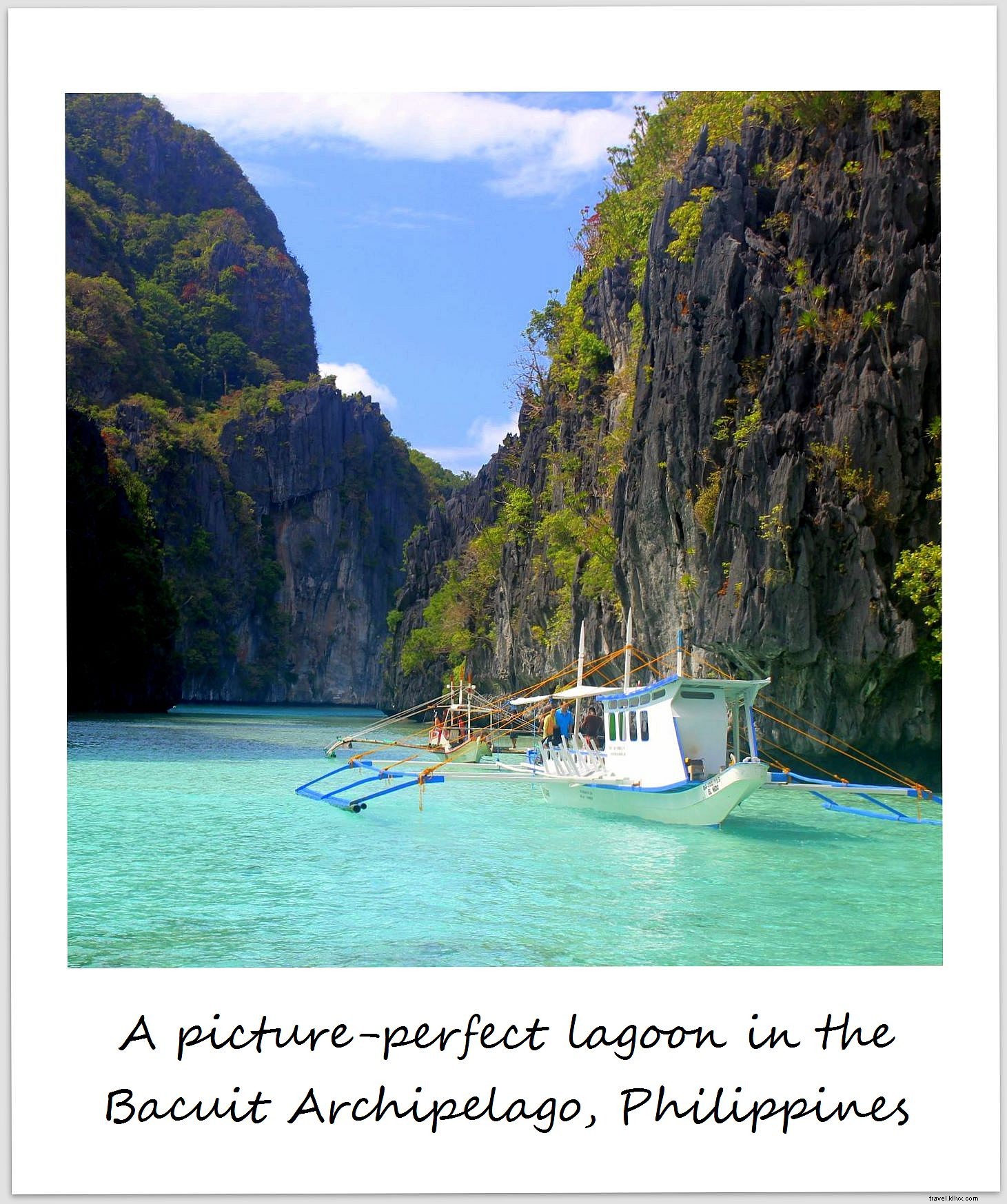 Polaroid de la semana:una laguna perfecta cerca de El Nido, Filipinas