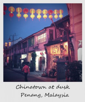 Polaroid de la semaine :Chinatown au crépuscule | Penang, Malaisie