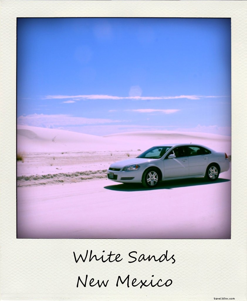Polaroid de la semaine :White Sands Nouveau-Mexique | Moment fort du road trip semaine 1