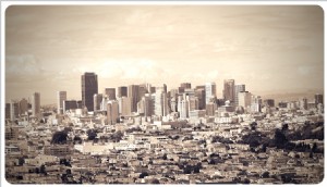 上からの眺め：サンフランシスコ