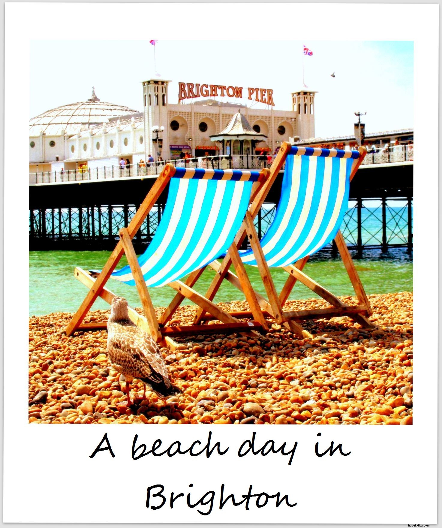 Polaroid de la semaine :une journée à la plage sous le soleil de Brighton