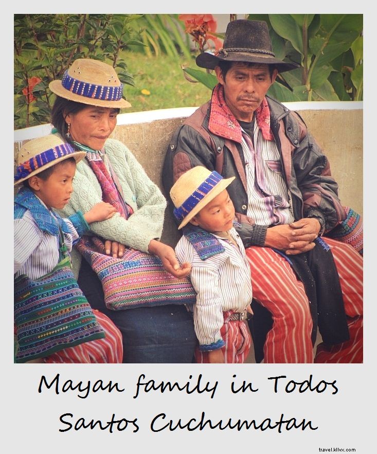 今週のポラロイド：トドスサントスクチュマタンのマヤの家族