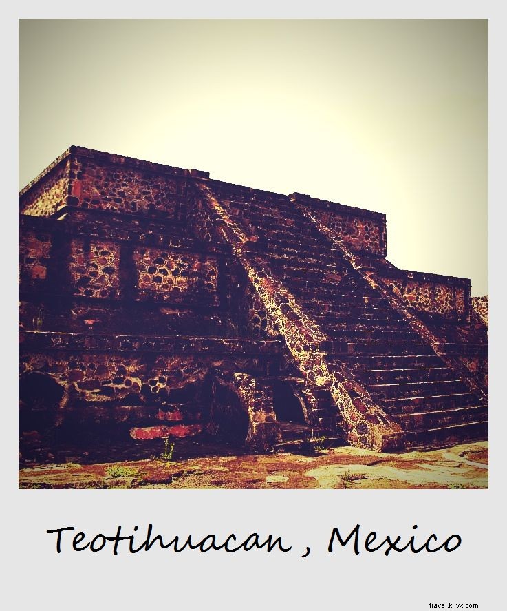 Polaroid de la semaine – Pyramide à Teotihuacan, Mexique