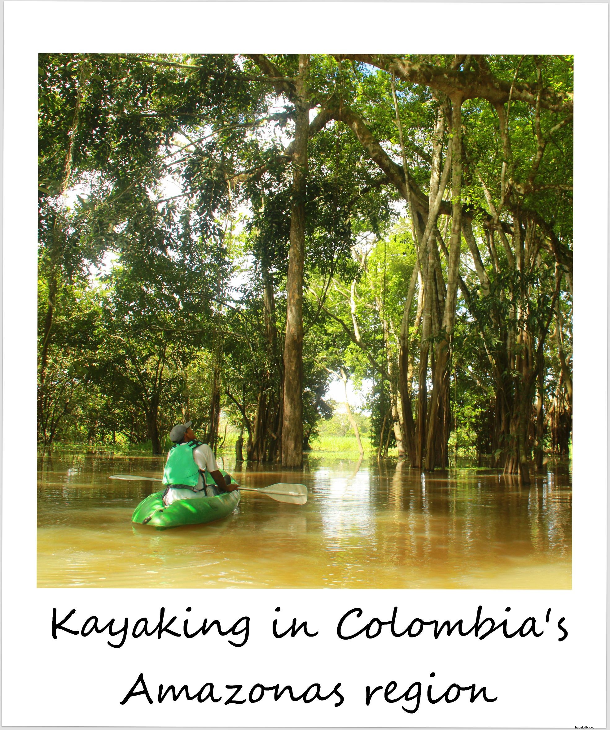 Polaroid de la semana:kayak en el Amazonas