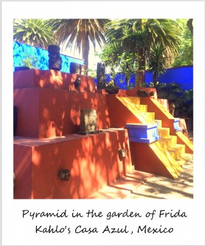 Polaroid de la semaine :Casa Azul de Frida Kahlo à Coyoacan, Mexique