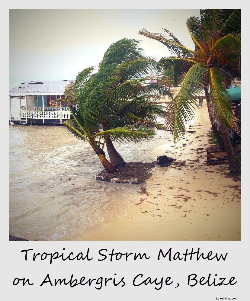 Polaroid da semana:tempestade tropical em Belize