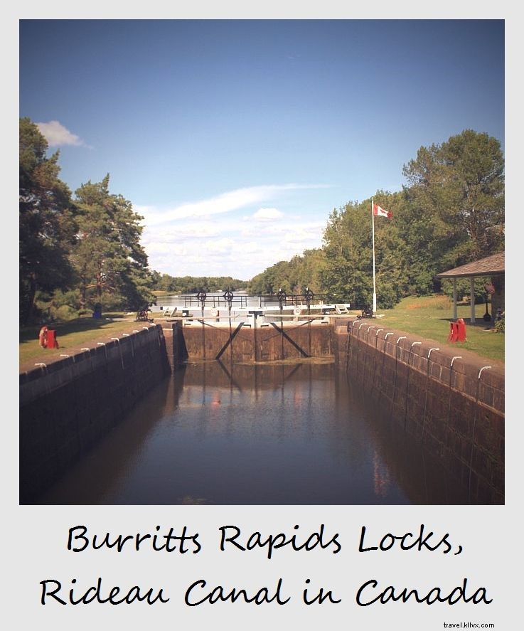 Polaroid de la semaine :les écluses de Burritts Rapids le long du canal Rideau