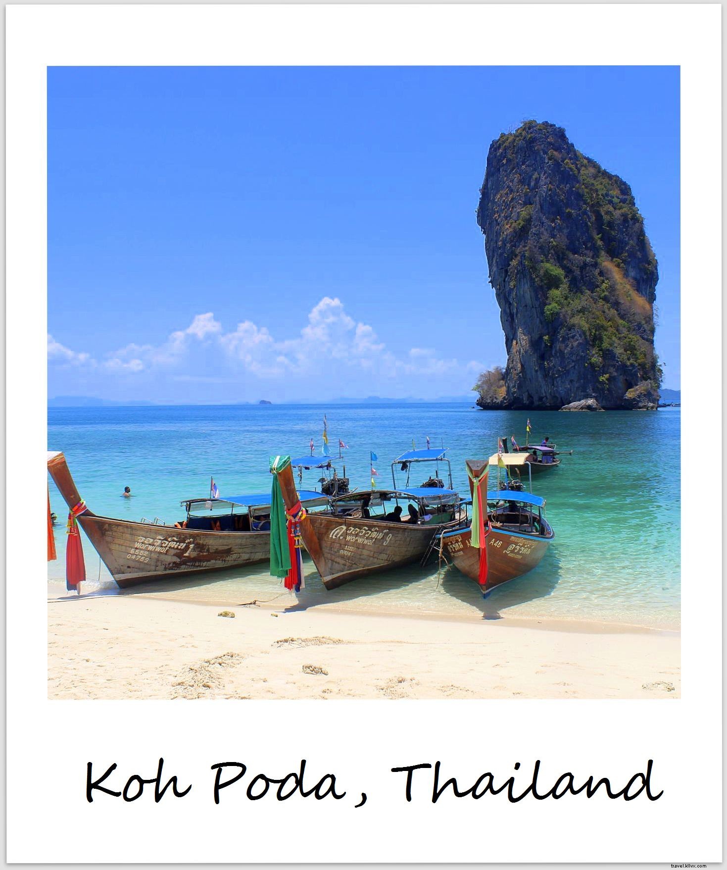 Polaroid de la semaine :Koh Poda, mon île paradisiaque en Thaïlande