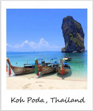 今週のポラロイド：Koh Poda、 タイの私の島の楽園