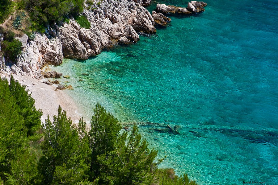 クロアチアの海岸線の美しさ