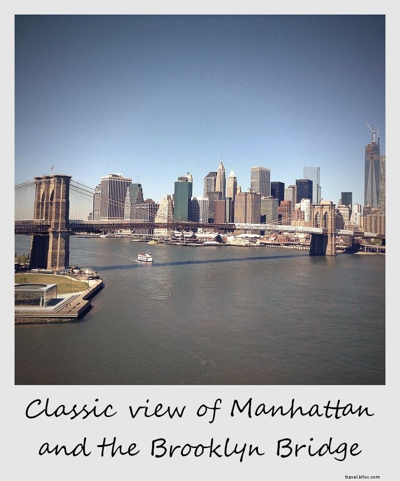 Polaroid de la semaine :Brooklyn Bridge et Manhattan skyline