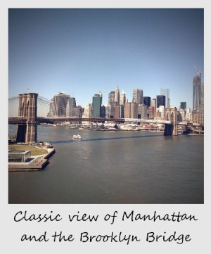 今週のポラロイド：ブルックリン橋とマンハッタンのスカイライン