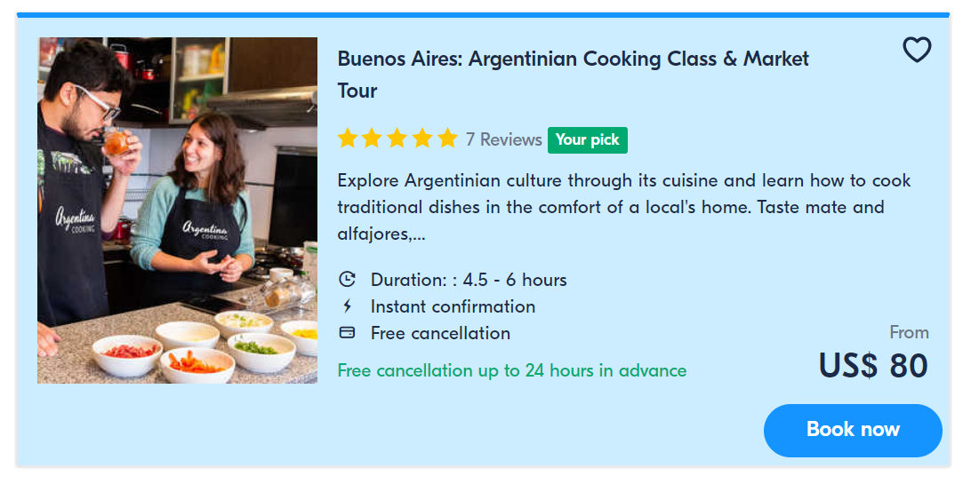 Un corso di cucina gourmet a Buenos Aires:Cucinare con Teresita