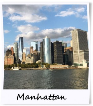 Polaroid de la semana:horizonte de Manhattan desde el agua