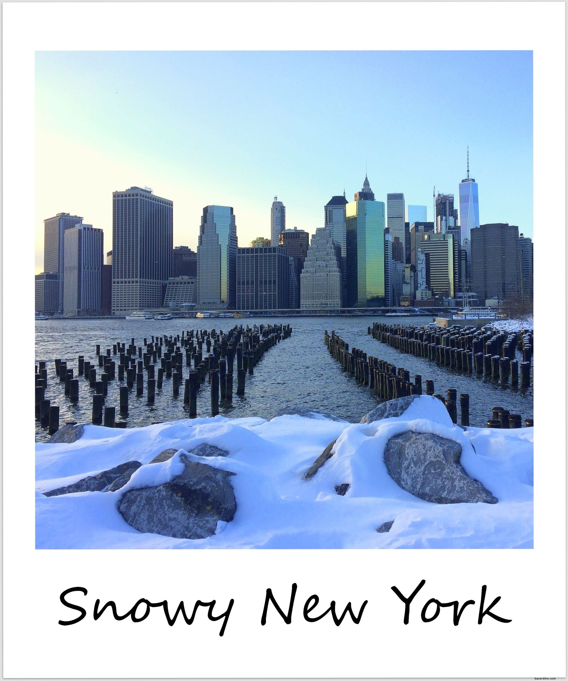 Polaroid de la semaine :New York enneigé