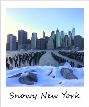 今週のポラロイド：雪に覆われたニューヨーク市