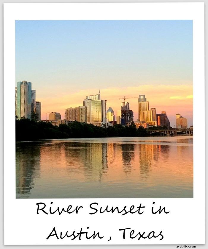 Polaroid minggu ini:Matahari terbenam di atas Austin, Texas