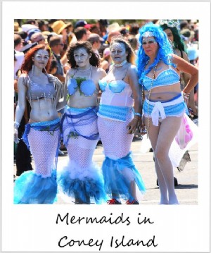 今週のポラロイド：コニーアイランドでの人魚のパレード