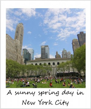 Polaroid da semana:um dia de primavera perfeito na cidade de Nova York
