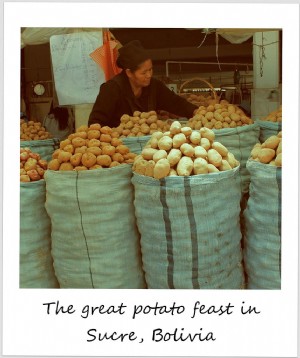 Polaroid de la semaine :La grande fête de la pomme de terre à Sucre, Bolivie