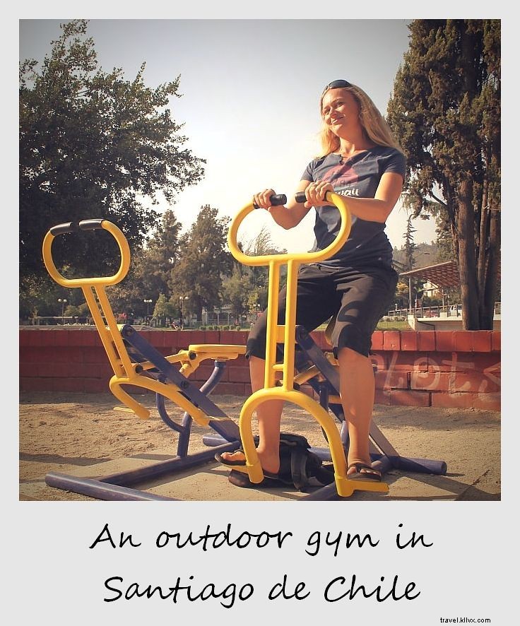 Polaroid minggu ini:Gym luar ruangan di Santiago de Chile
