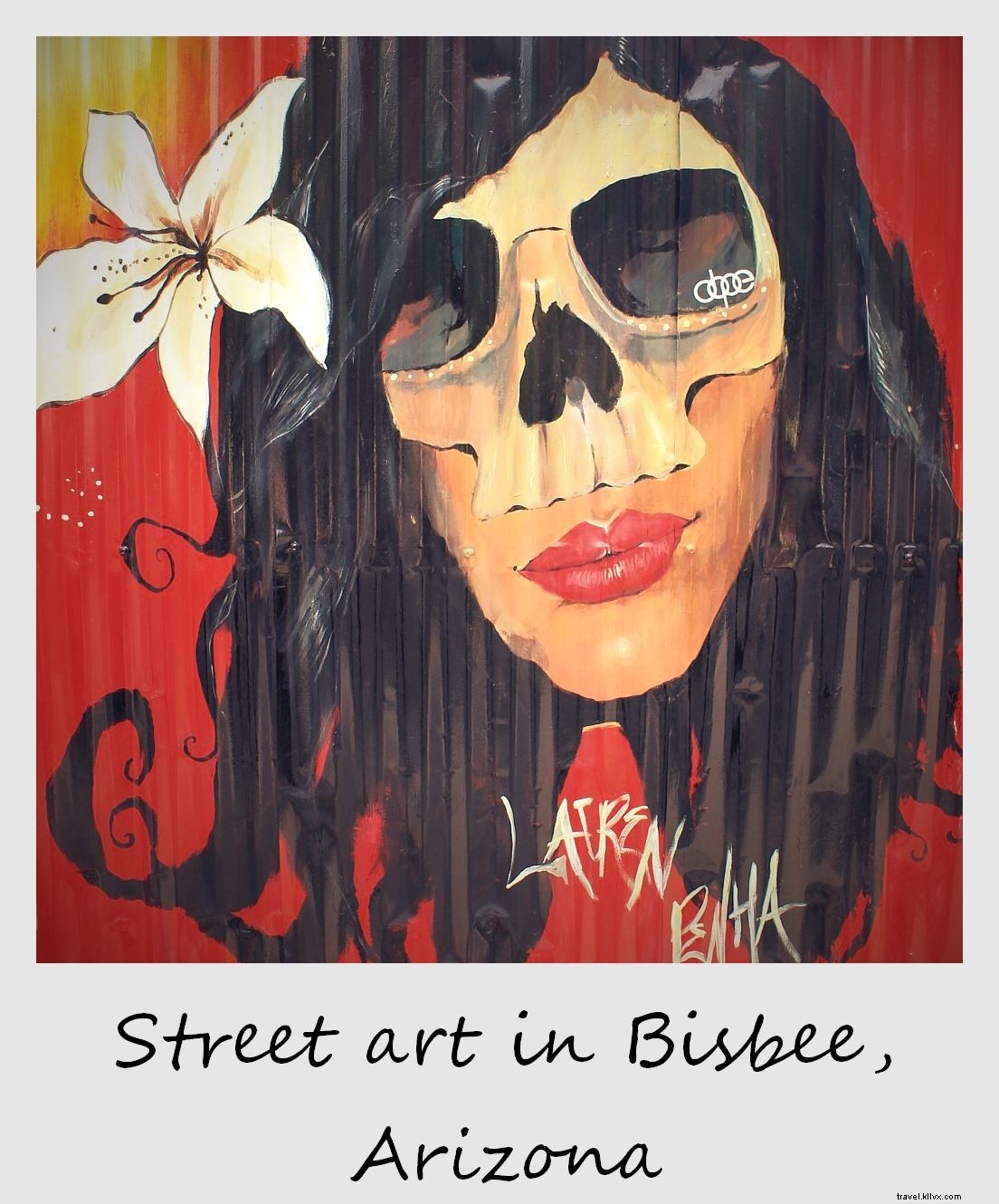 Polaroid da semana:arte de rua em Bisbee, Arizona