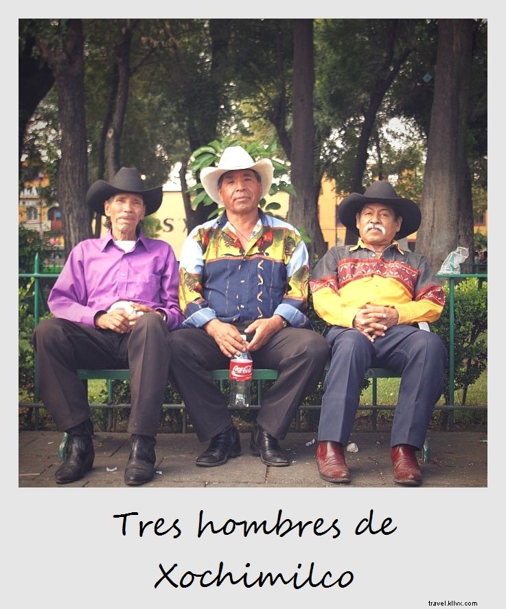 Polaroid de la semaine – Hombres de Xochimilco