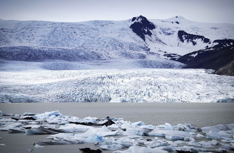 Lagune iceberg de Fjallsárlón en Islande