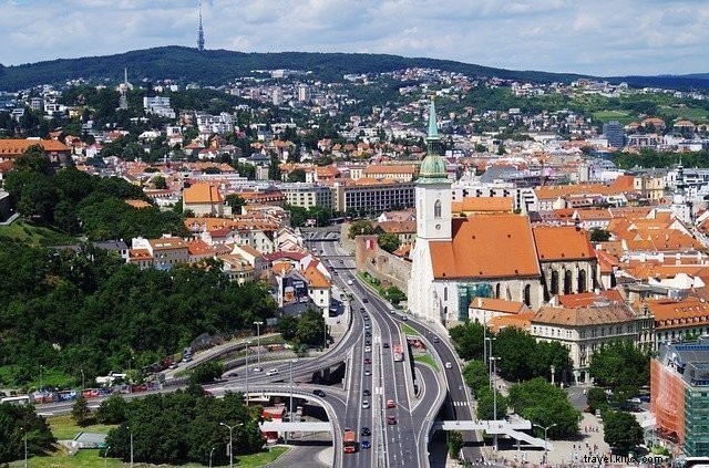 Bratislava :Lieux intéressants, nourriture, château, OVNI