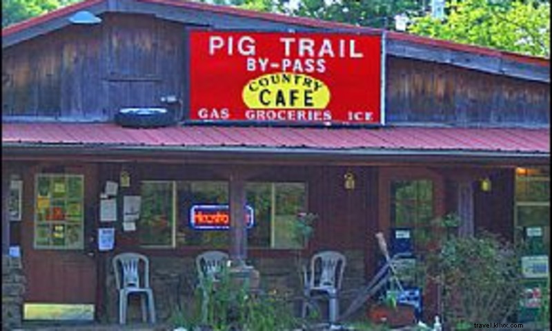 Café de campagne de contournement de la piste des cochons 