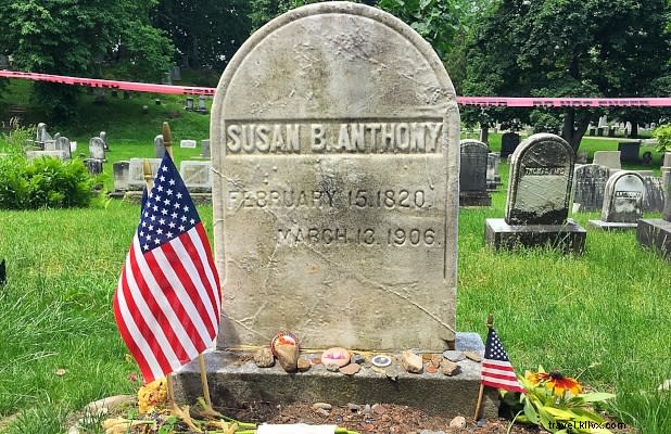 Pionieri della parità di diritti di New York:Susan B. Anthony 