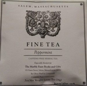 La guía de Salem para los amantes del té, Massachusetts 