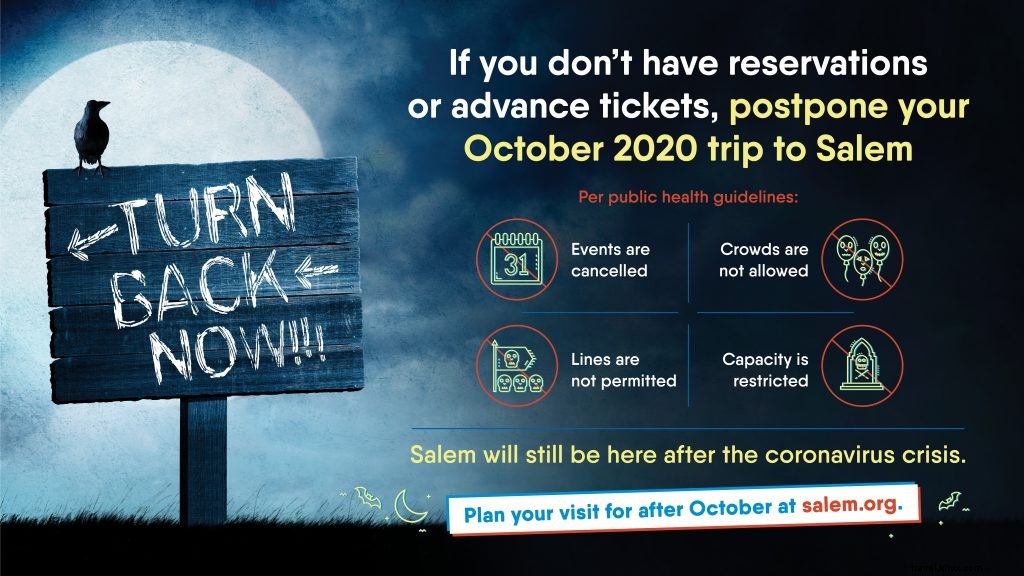 Planejando um Halloween seguro em Salem, Massachusetts 