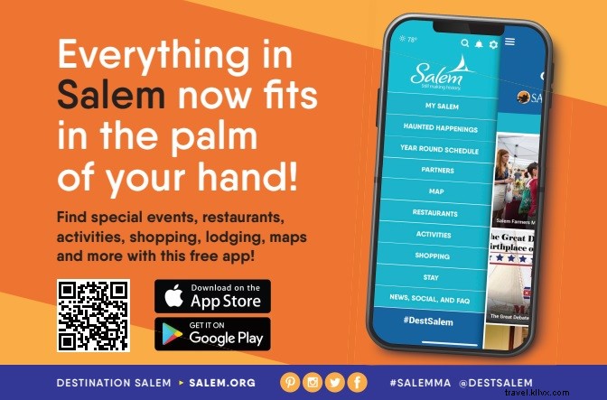 Scarica la destinazione Salem, App del Massachusetts! 