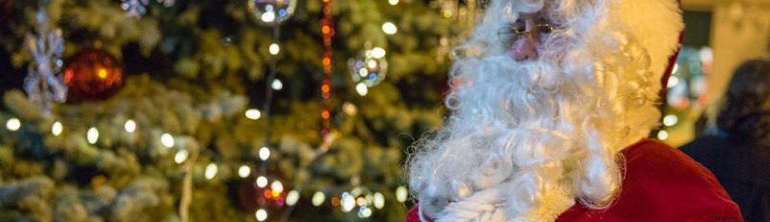 Festeggia le vacanze con l arrivo di Babbo Natale e l illuminazione dell albero delle feste 