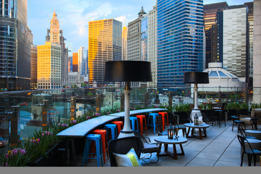 Bars et restaurants sur les toits de Chicago 