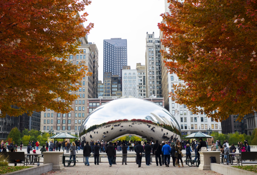 The Bean (Cloud Gate) em Chicago 